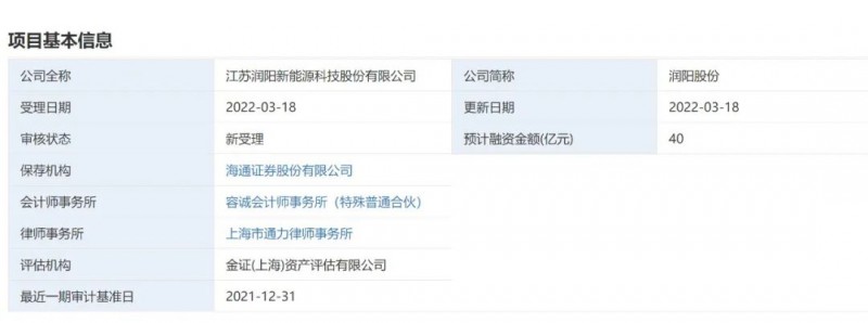 40億登錄科創(chuàng)板！潤(rùn)陽(yáng)股份擬募資投建5GW異質(zhì)結(jié)+5萬噸多晶硅項(xiàng)目！
