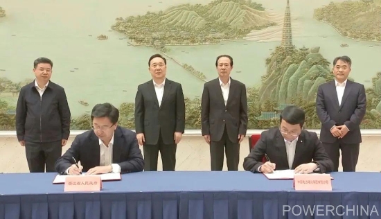 中國電建集團公司與浙江省政府簽署全面戰(zhàn)略合作框架協議