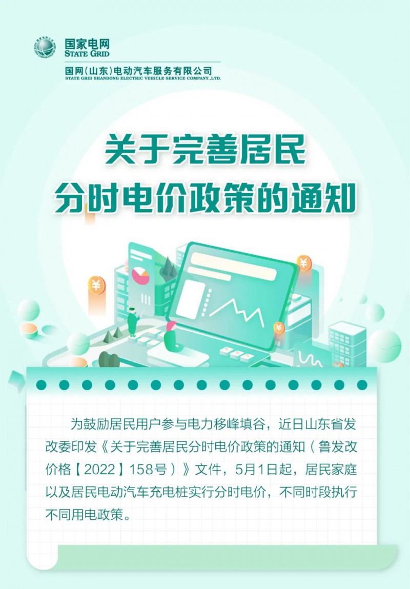 山東居民分時電價政策，5月1日開始執(zhí)行！