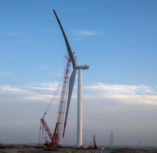 深耕大西北，H171-4MW分散式風(fēng)電項目成功首吊!