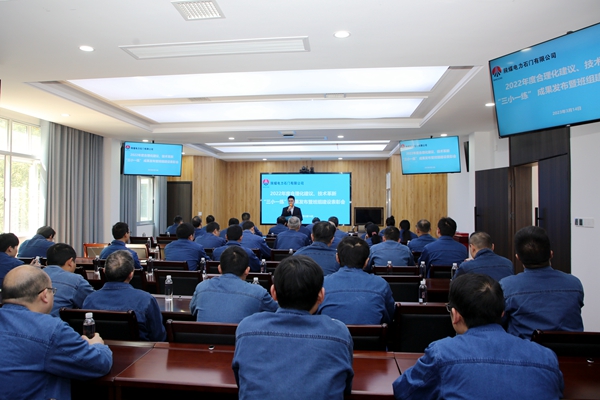 陜煤石電公司召開2022年合理化建議、技術(shù)成果發(fā)布會(huì)暨班組建設(shè)表彰會(huì)