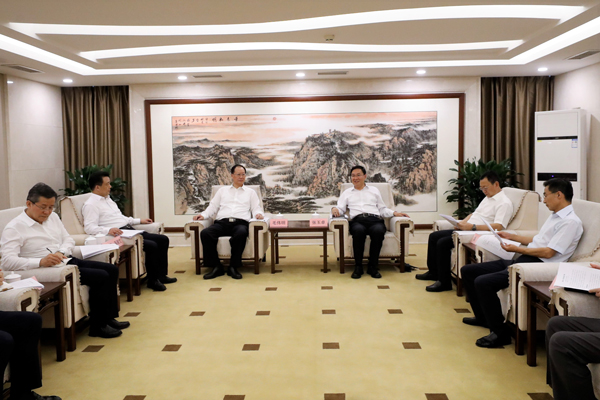 國務(wù)院國資委黨委書記、主任張玉卓會見湖南省委副書記、省長毛偉明