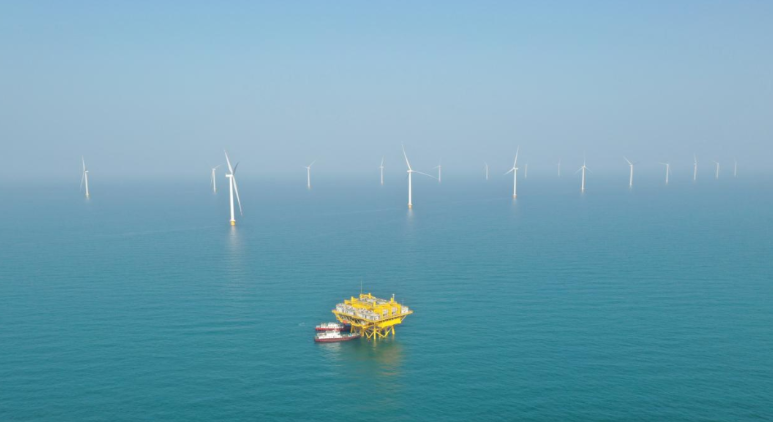 山東首個(gè)百萬(wàn)千瓦級(jí)海風(fēng)基地！國(guó)家電投半島南U1一期并網(wǎng)發(fā)電