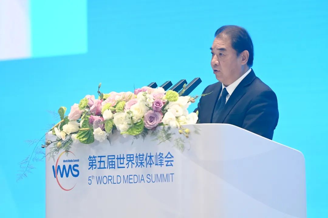 南方電網(wǎng)公司董事長(zhǎng)、黨組書記孟振平在第五屆世界媒體峰會(huì)上作主旨發(fā)言