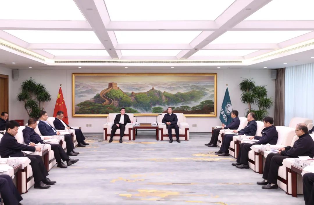 國家電網(wǎng)公司董事長辛保安與甘肅省委書記胡昌升、省長任振鶴會談