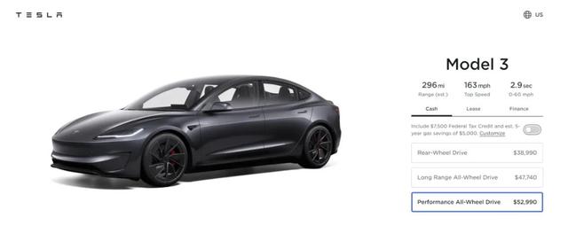 新款Model 3發(fā)布，約38萬元!特斯拉最新“成績(jī)單”公布!