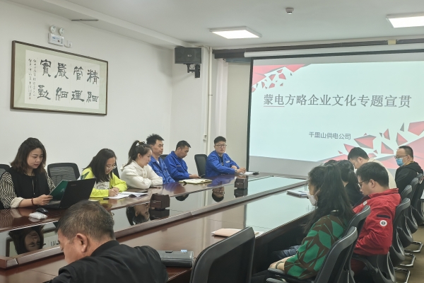 內蒙古烏海千里山供電公司開展理論宣貫學習，凝聚全員奮進力量