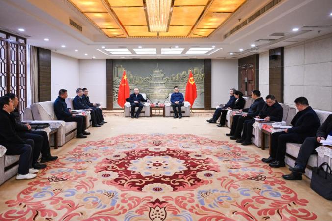 貴陽市領(lǐng)導會見中國節(jié)能環(huán)保集團有限公司黨委常委、總會計師朱慶鋒一行