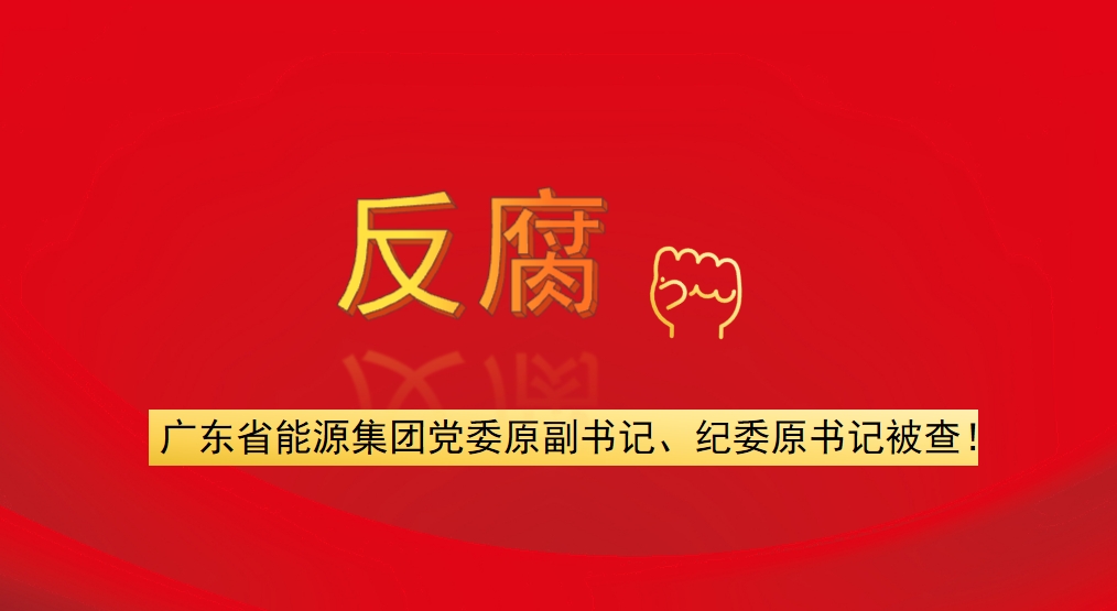 廣東省能源集團(tuán)黨委原副書(shū)記、紀(jì)委原書(shū)記被查